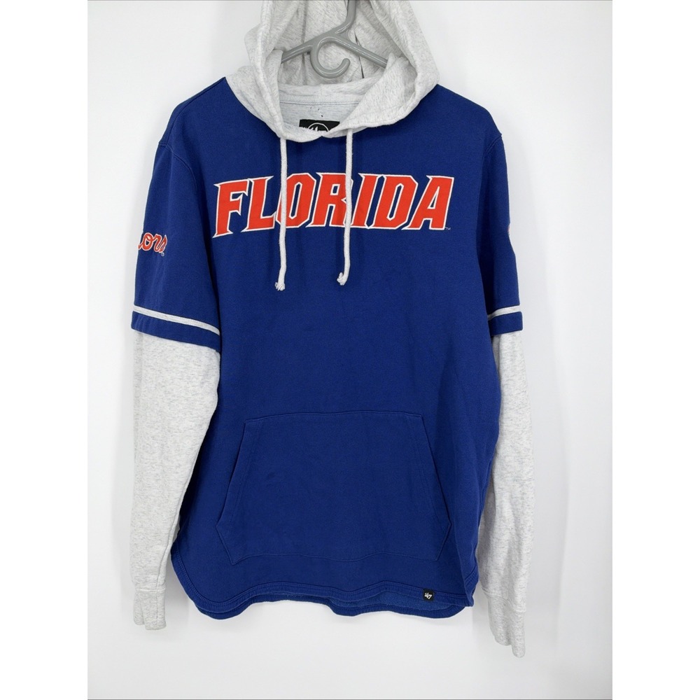 Florida Gators Hoodie Sweatshirt Small Blue NCAA Football '47 Fleece